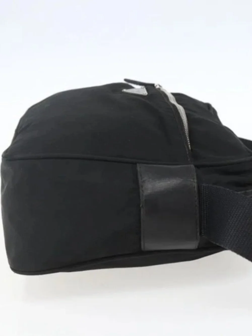 PRADA Shoulder Bag Nylon Black Silver Auth 165034 - Picture 4 of 16